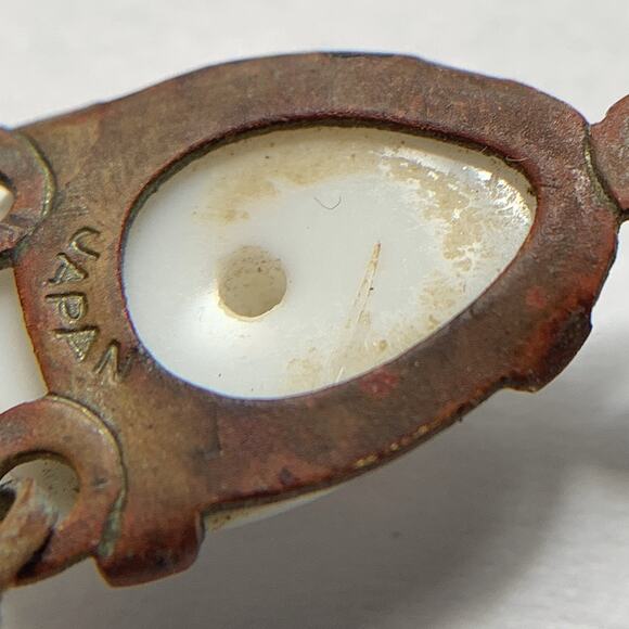 VTG 1950s Milk Glass Double Strand Choker Necklace Japan MCM Jewelry READ - Picture 7 of 16